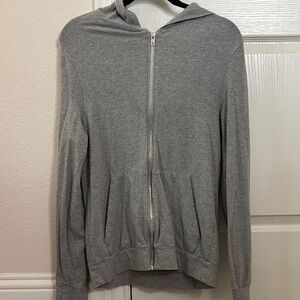 ASOS Men's Gray Zip-Up Hoodie Sweater